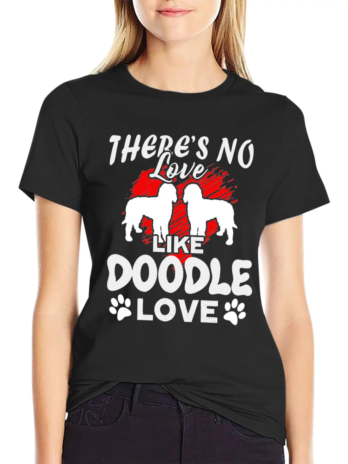 There's Love Like Doodle Love Shirt Relaxed Everyday Tee – Lightweight And Durable Cotton