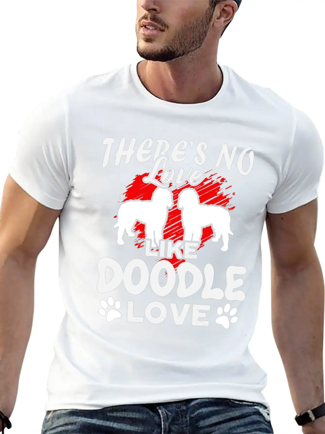There's Love Like Doodle Love Shirt Relaxed Everyday Tee – Lightweight And Durable Cotton