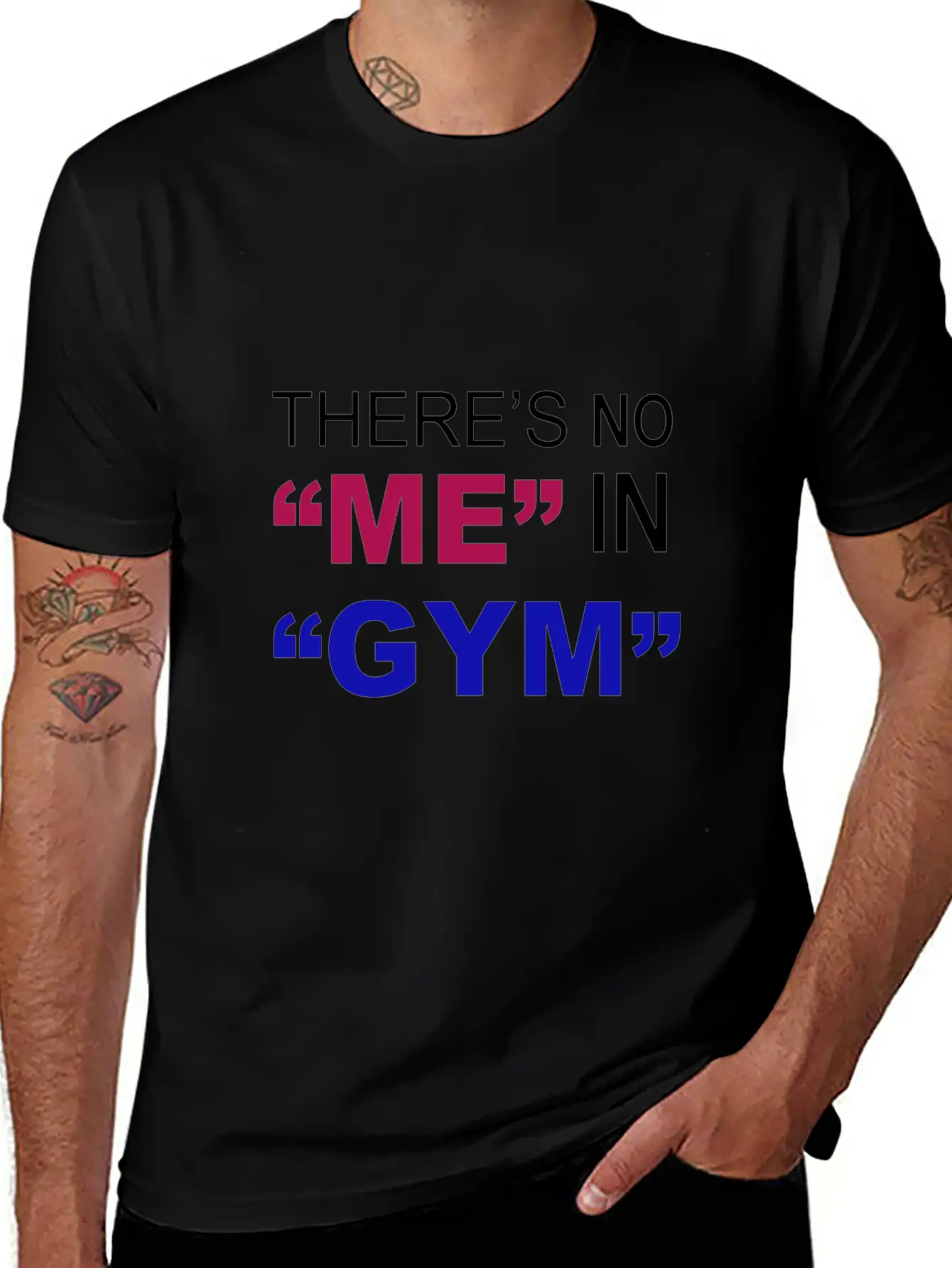 There's No Me In Gym - Funny Gym Unisex Casual T-Shirt – Clean Design For Daily Comfort