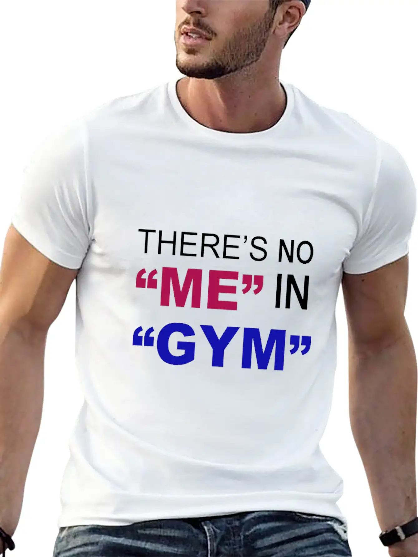 There's No Me In Gym - Funny Gym Unisex Casual T-Shirt – Clean Design For Daily Comfort