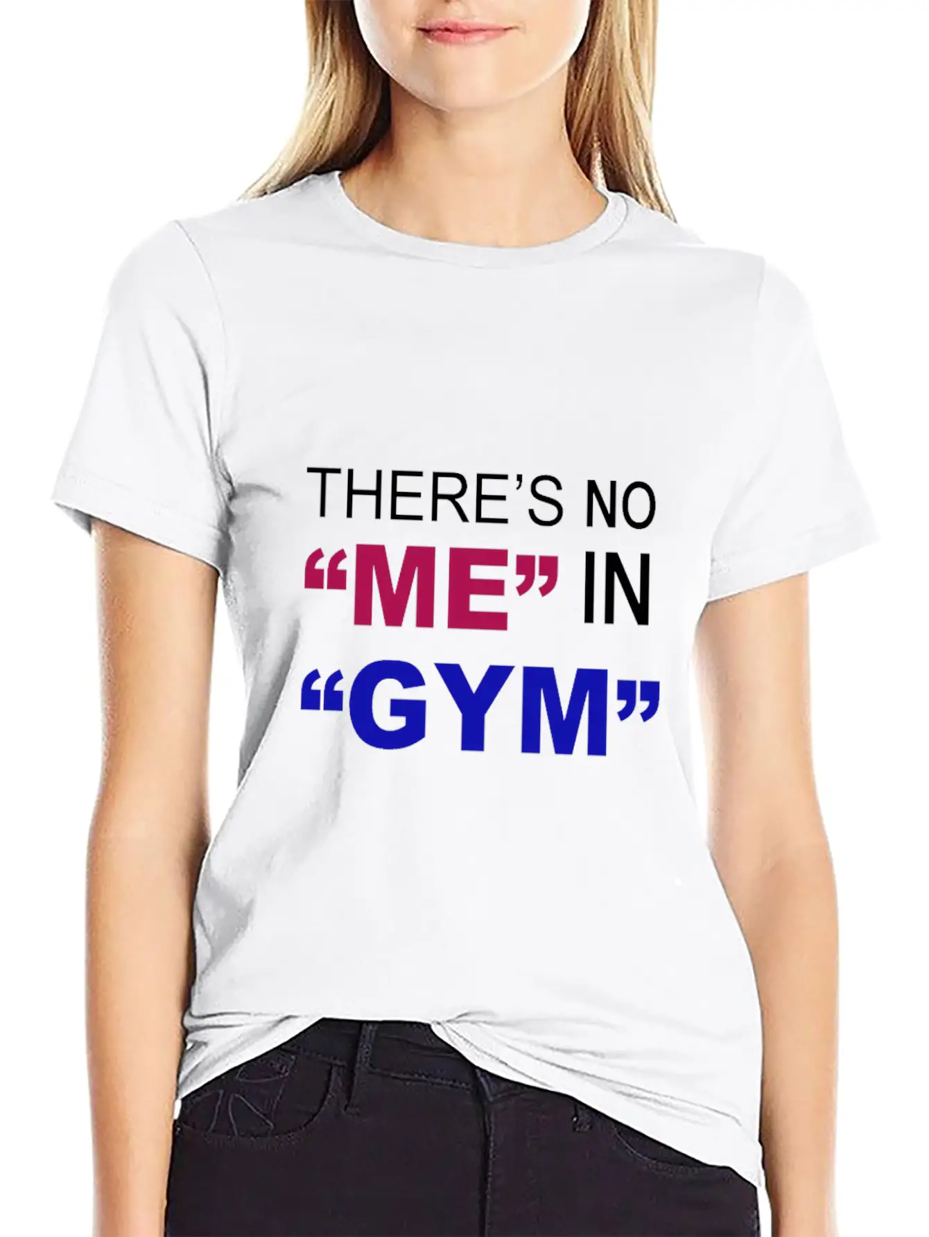 There's No Me In Gym - Funny Gym Unisex Casual T-Shirt – Clean Design For Daily Comfort