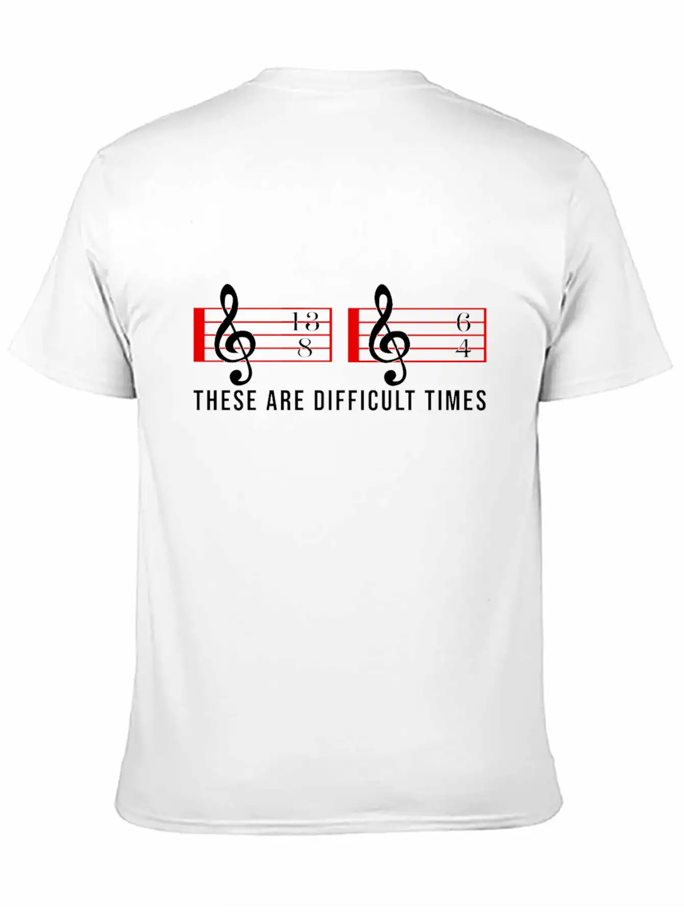 These Are Difficult Times Music Note Choire Essential Cotton Tee For Daily Outfits – Unisex Style