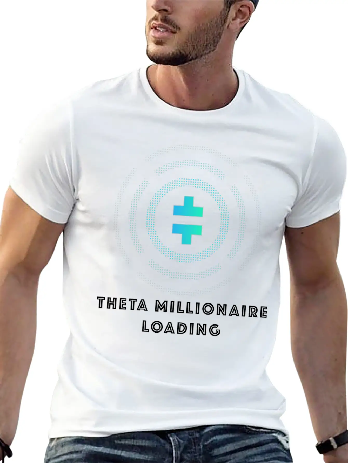 THETA MILLIONAIRES LOADING Lightweight Cotton T-Shirt – Daily Comfort Graphic Shirt