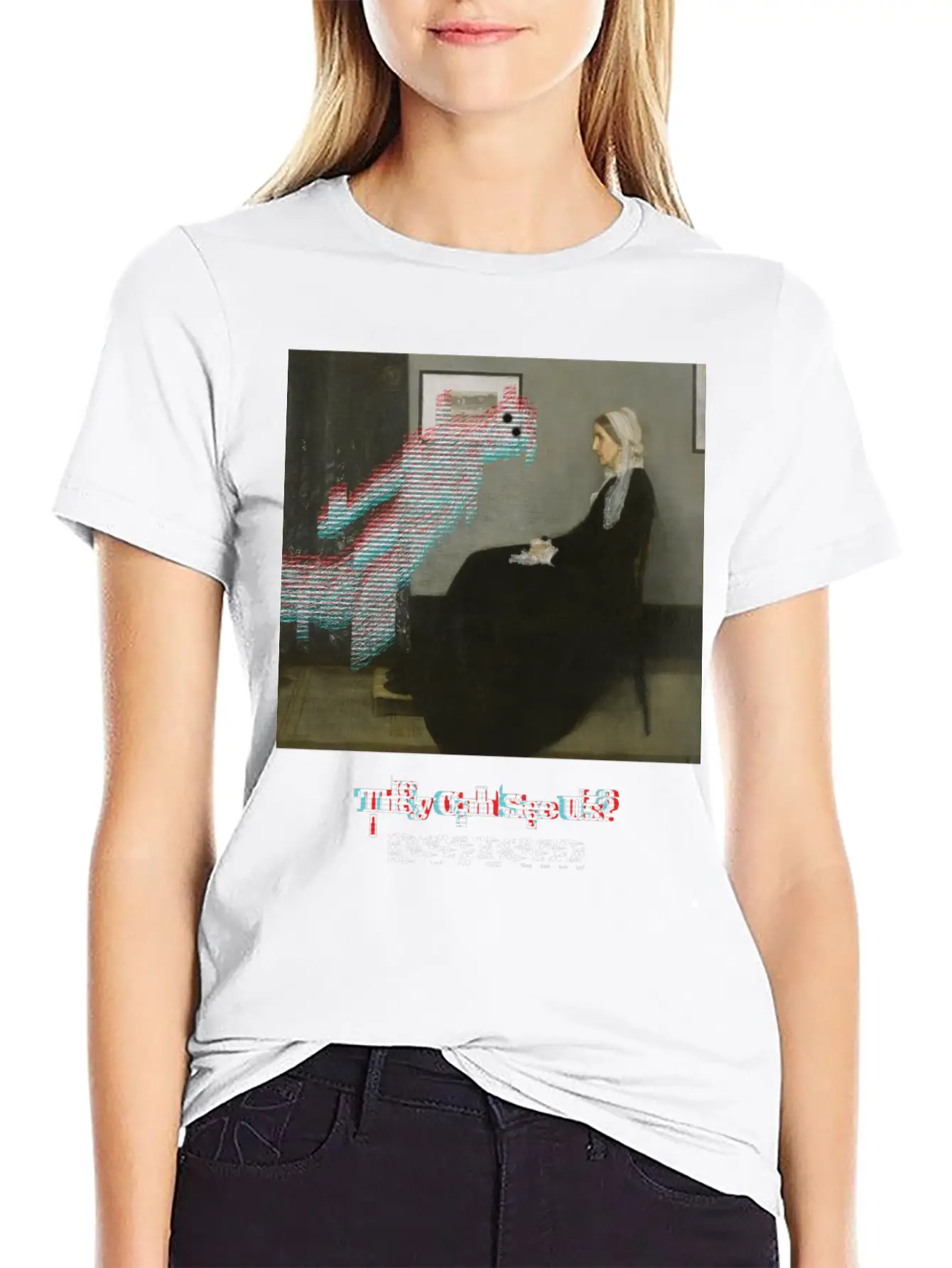 They Can See Us? Lightweight Cotton T-Shirt – Daily Comfort Graphic Shirt