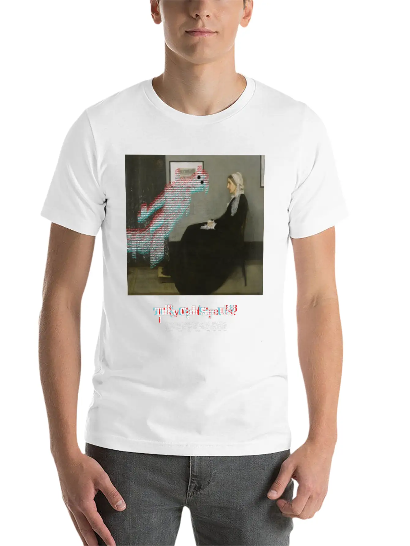 They Can See Us? Lightweight Cotton T-Shirt – Daily Comfort Graphic Shirt