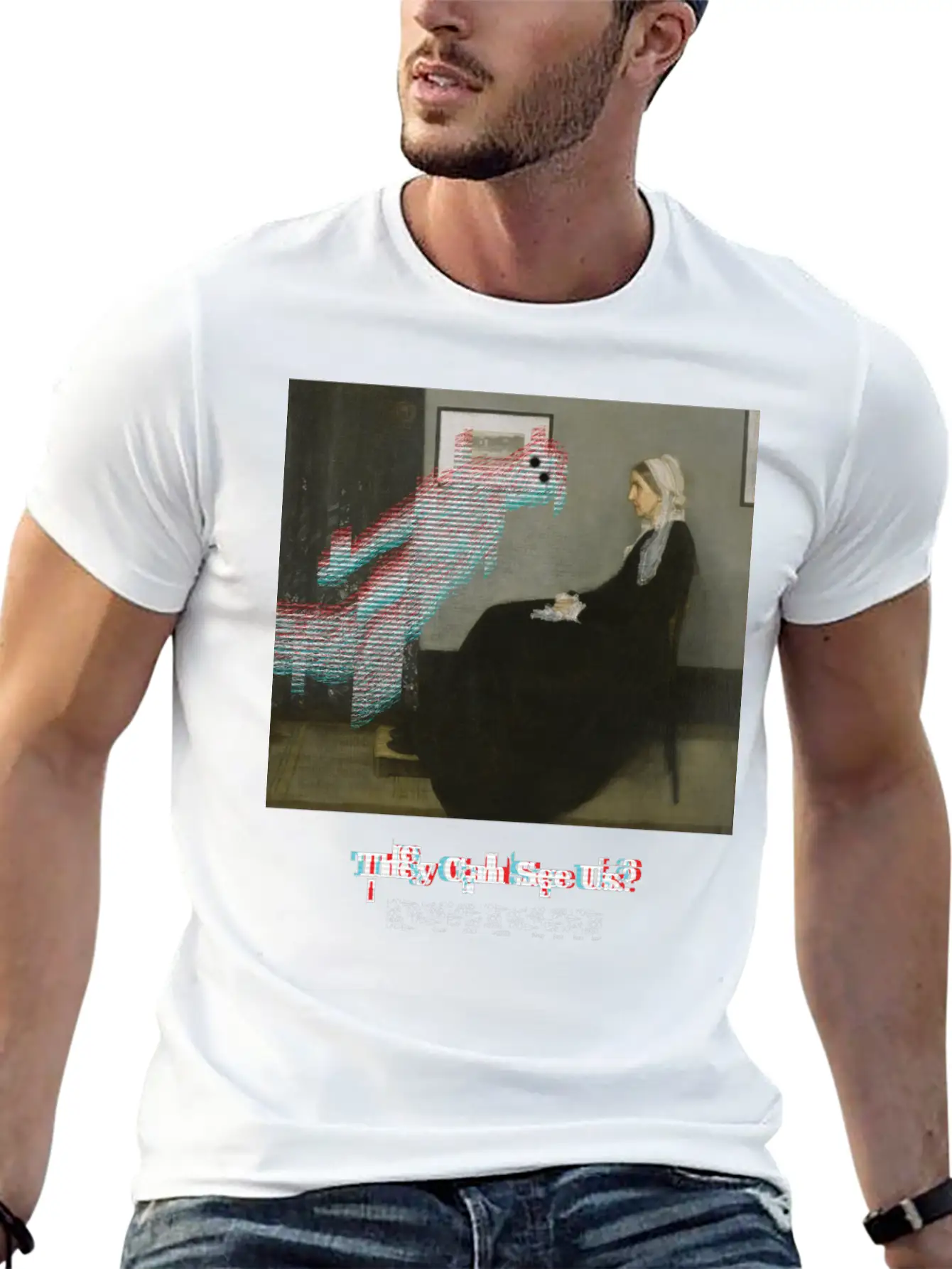 They Can See Us? Lightweight Cotton T-Shirt – Daily Comfort Graphic Shirt