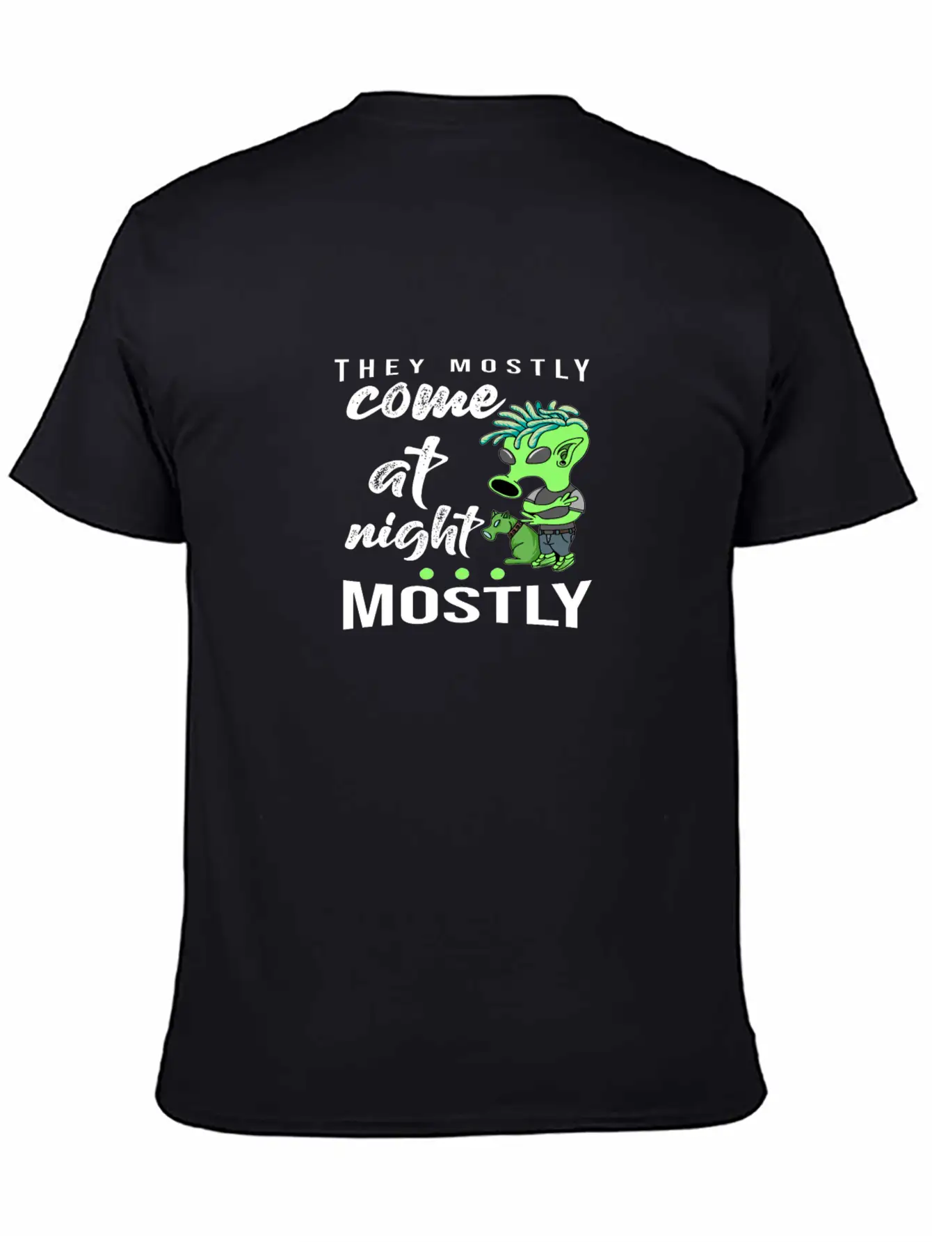 They Mostly Come At Night Lightweight Cotton T-Shirt – Daily Comfort Graphic Shirt