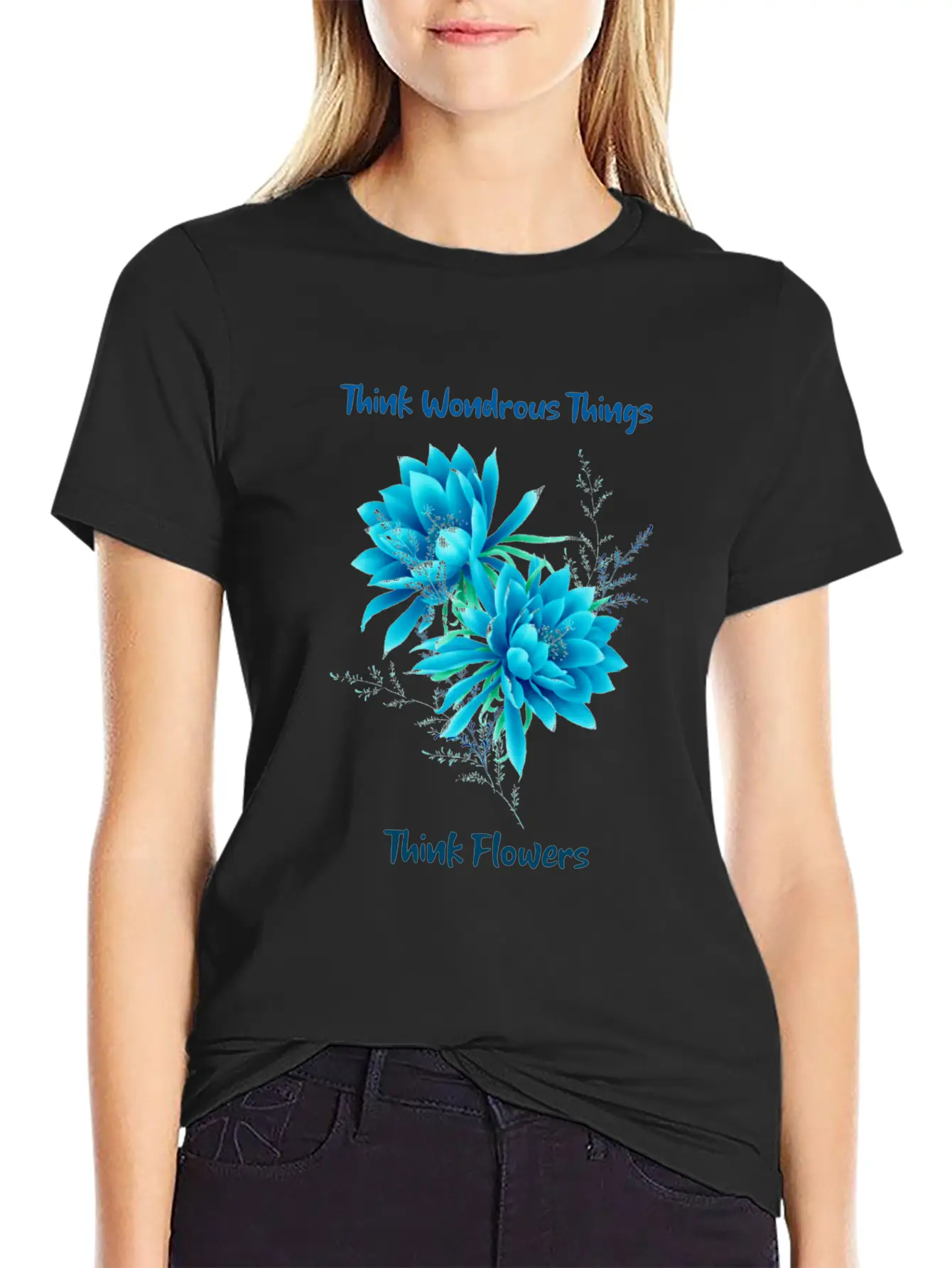 Think Of Wondrous Things Unisex Casual T-Shirt – Clean Design For Daily Comfort