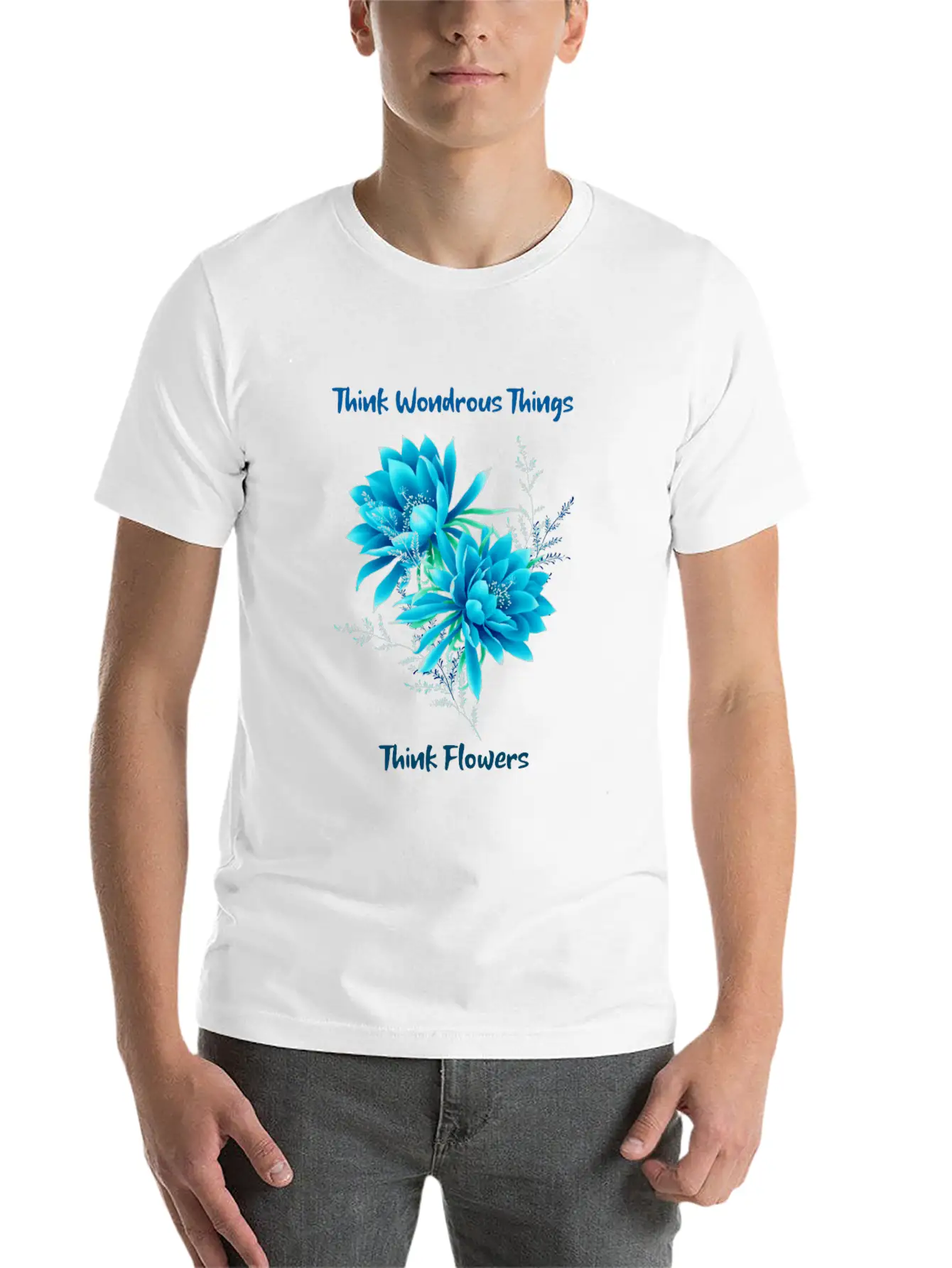 Think Of Wondrous Things Unisex Casual T-Shirt – Clean Design For Daily Comfort