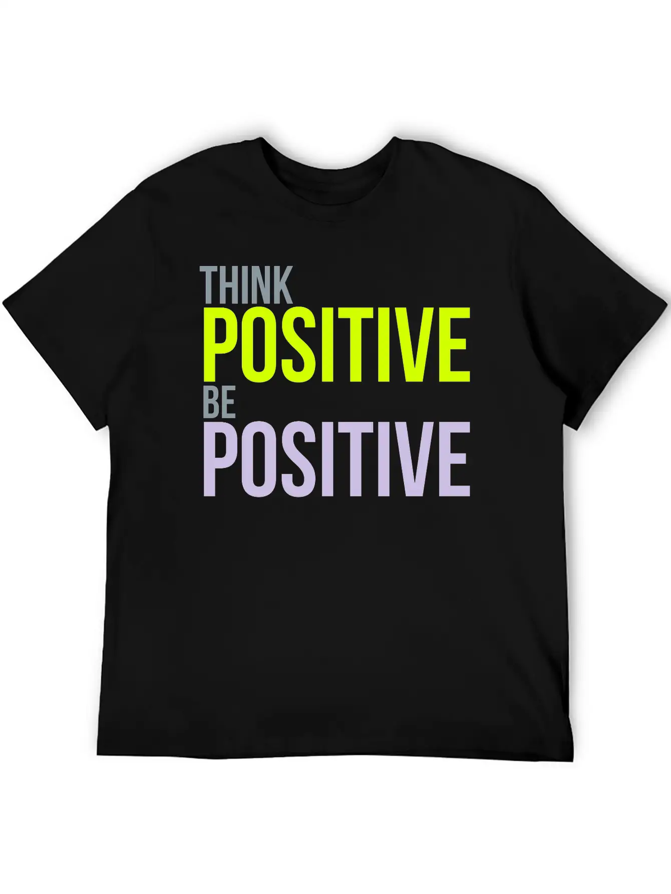 Think Positive Essential Cotton Tee For Daily Outfits – Unisex Style