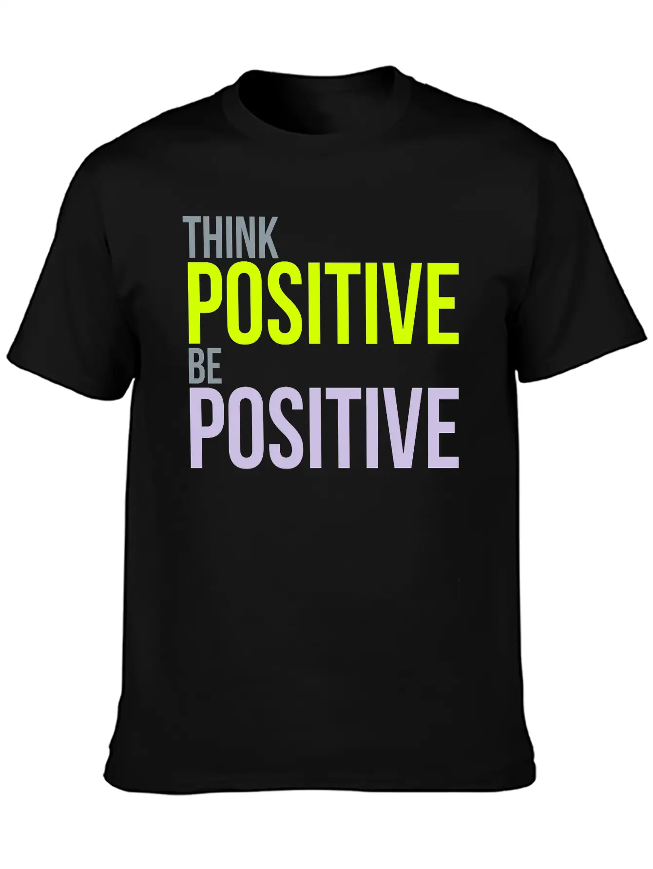 Think Positive Essential Cotton Tee For Daily Outfits – Unisex Style