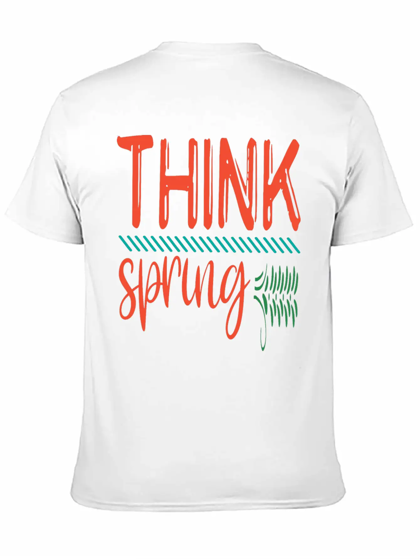 Think Spring, Colorful Spring Stylish Everyday T-Shirt – Unisex Basic Cotton Tee