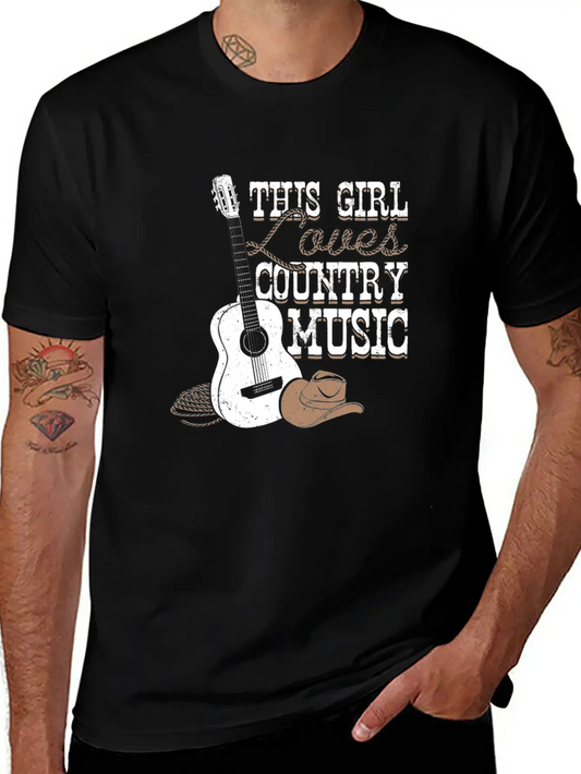This Girl Loves Country Music Modern Fit Casual T-Shirt – Clean And Versatile Design