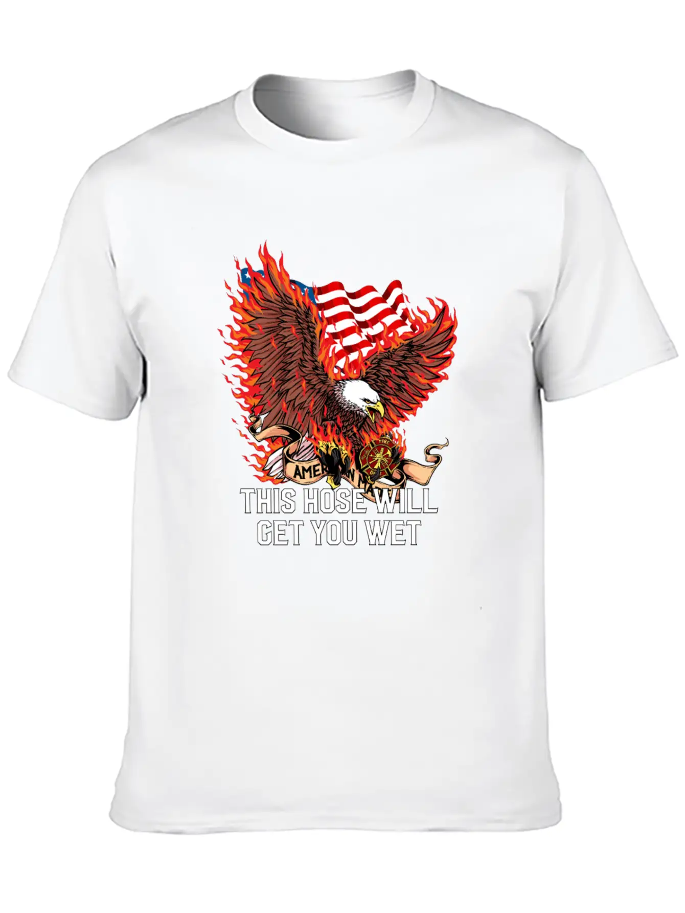 This Hose Will Get You Wet Funny Firefighter Humor Lightweight Cotton T-Shirt – Daily Comfort Graphic Shirt