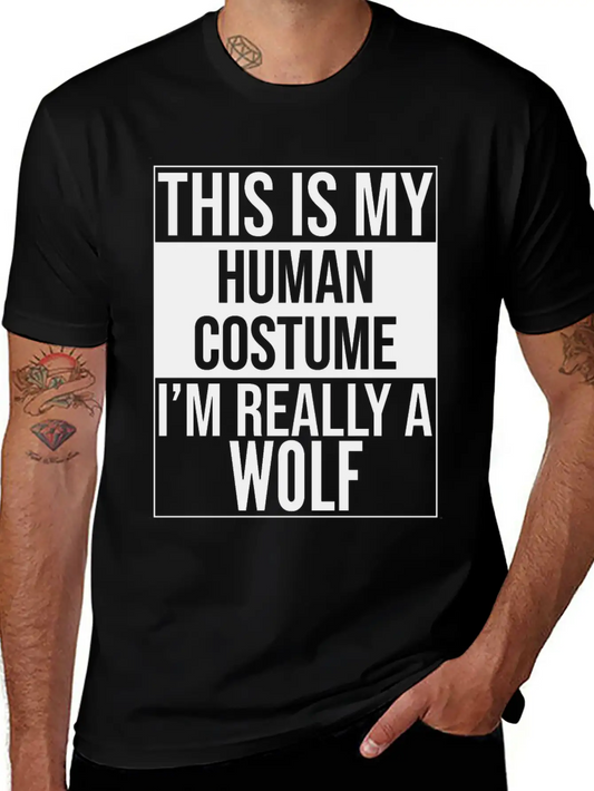 This Is My Human Costume Im A Wolf Modern Fit Casual T-Shirt – Clean And Versatile Design