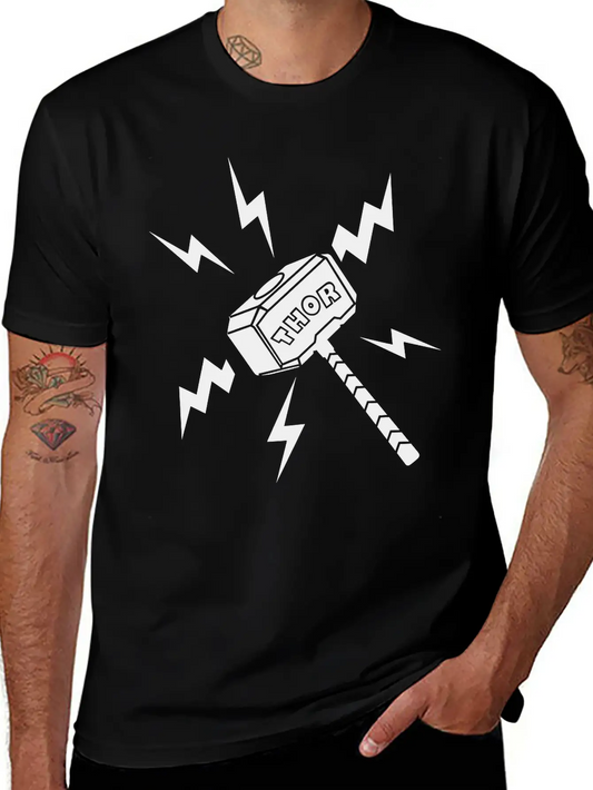 Thor Hammer With The Text 'THOR' Unisex Casual T-Shirt – Clean Design For Daily Comfort