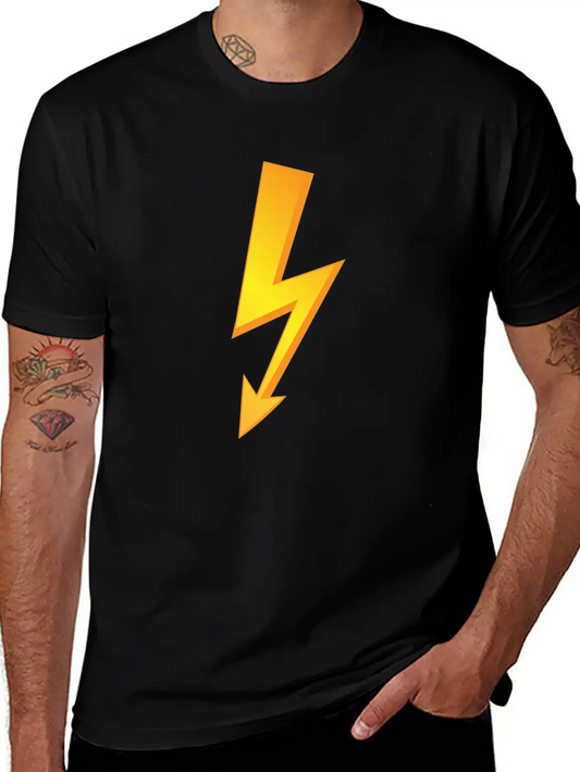 Thunder Lighting Lightweight Cotton T-Shirt – Daily Comfort Graphic Shirt