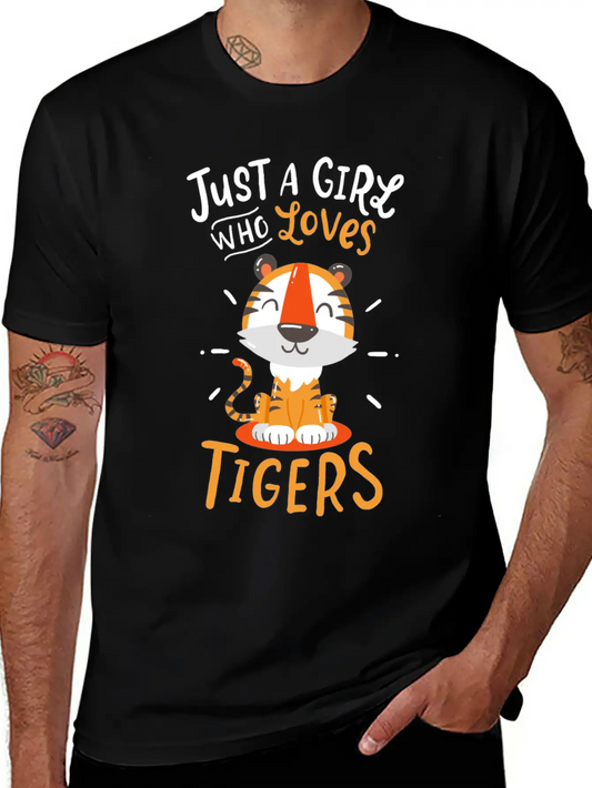 Tiger Classic Fit Graphic Tee For Daily Comfort – Unisex Cotton Shirt