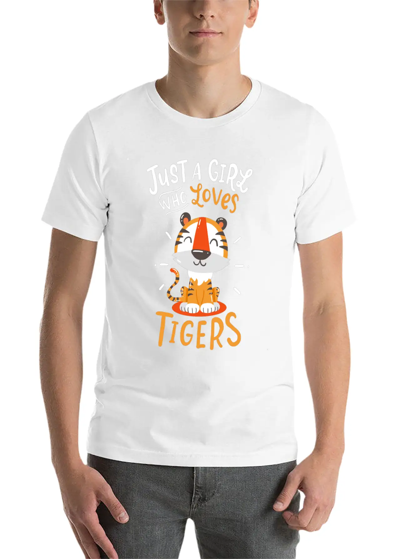 Tiger Classic Fit Graphic Tee For Daily Comfort – Unisex Cotton Shirt