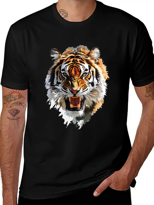 Tiger Modern Fit Casual T-Shirt – Clean And Versatile Design