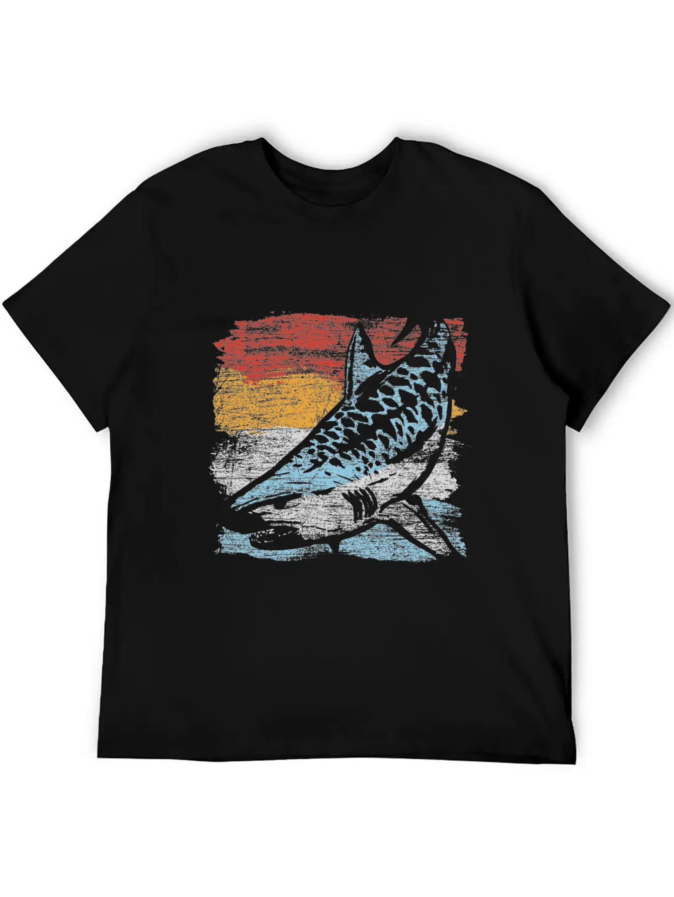 Tiger Shark Unisex Casual T-Shirt – Clean Design For Daily Comfort