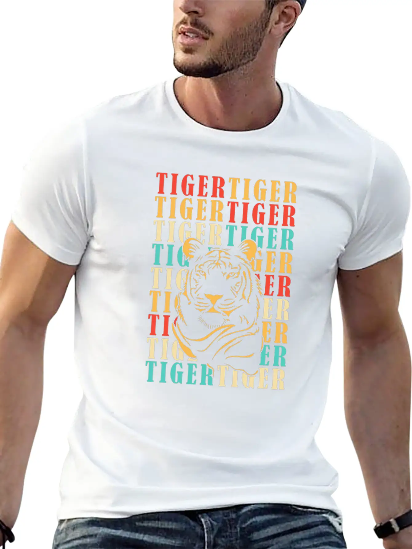 Tiger Stylish Everyday T-Shirt – Unisex Basic Cotton Tee