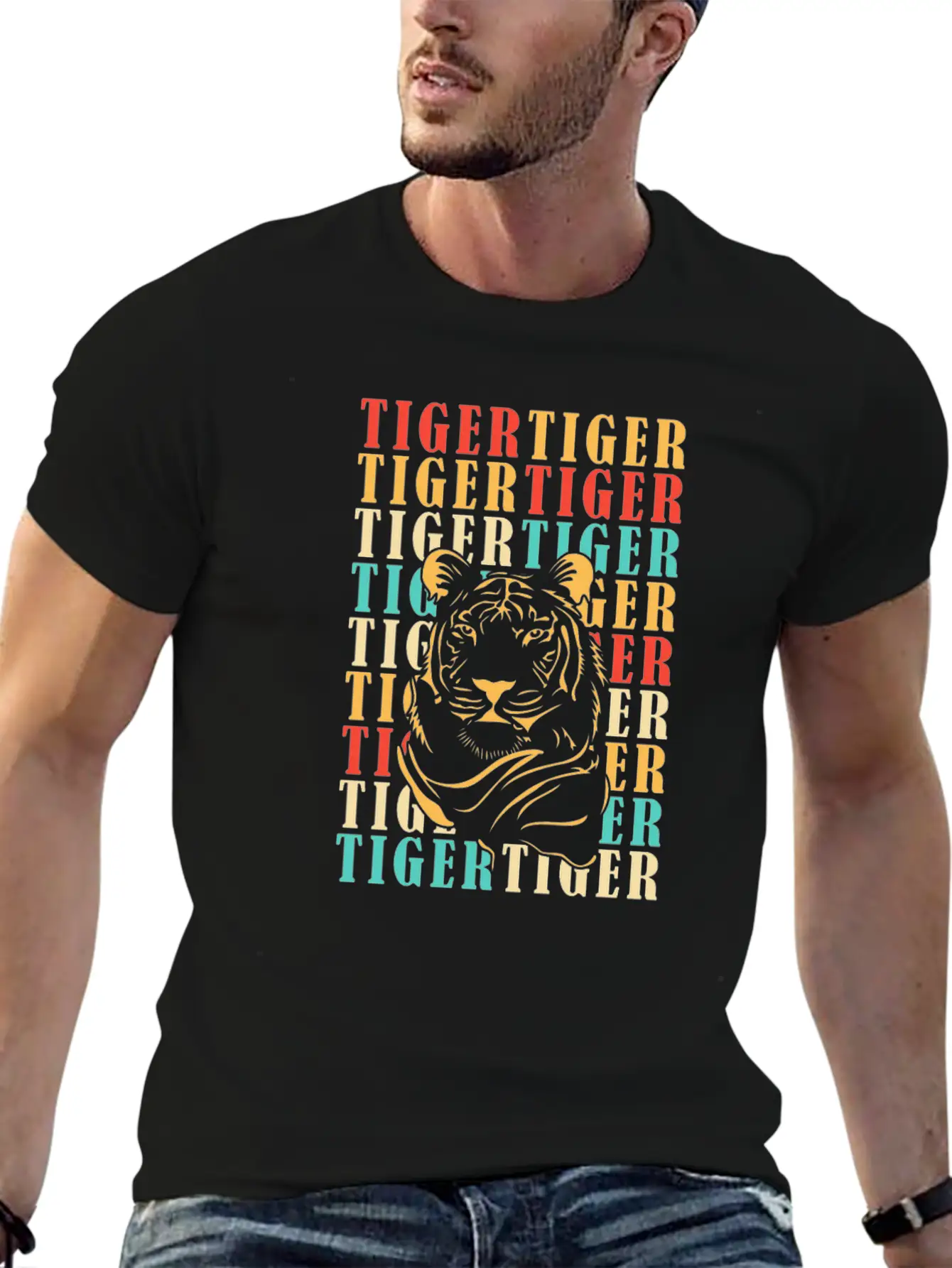 Tiger Stylish Everyday T-Shirt – Unisex Basic Cotton Tee