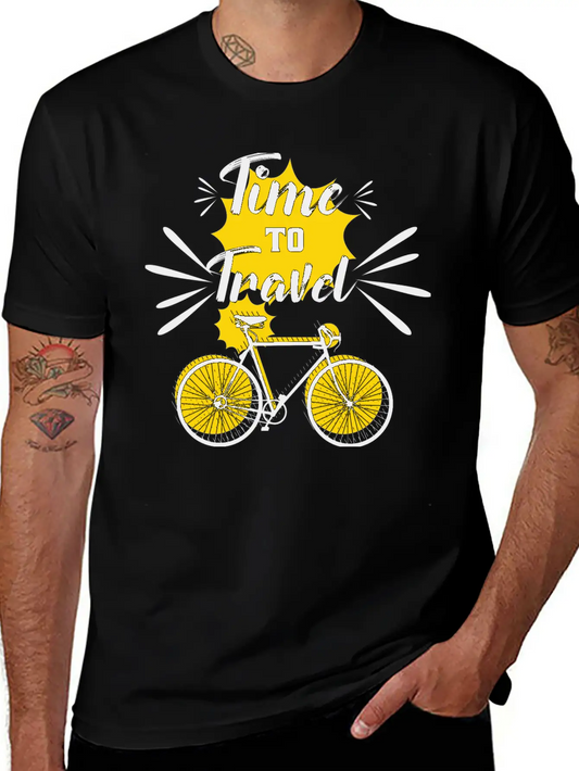 Time To Travel Unisex Casual T-Shirt – Clean Design For Daily Comfort
