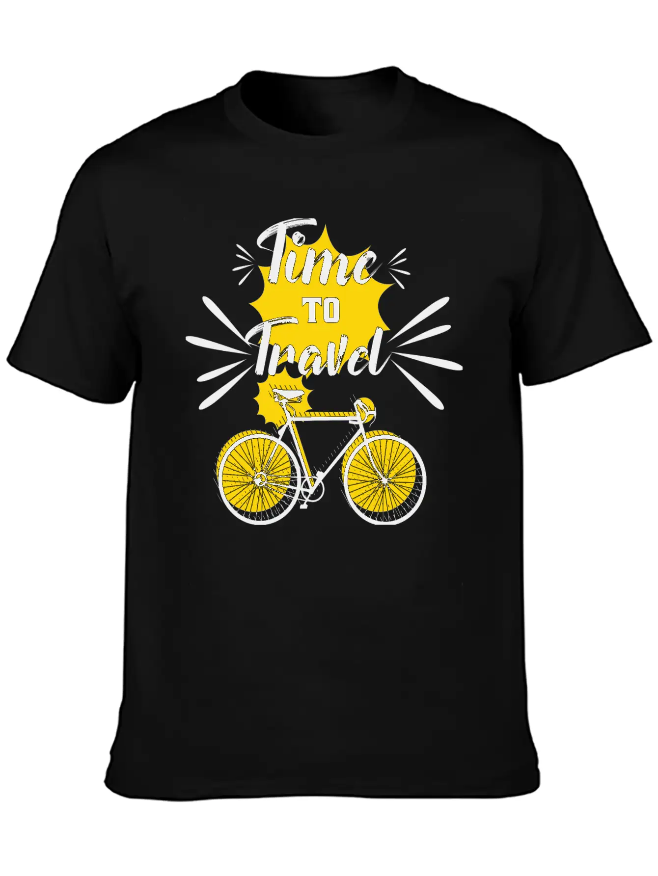 Time To Travel Unisex Casual T-Shirt – Clean Design For Daily Comfort