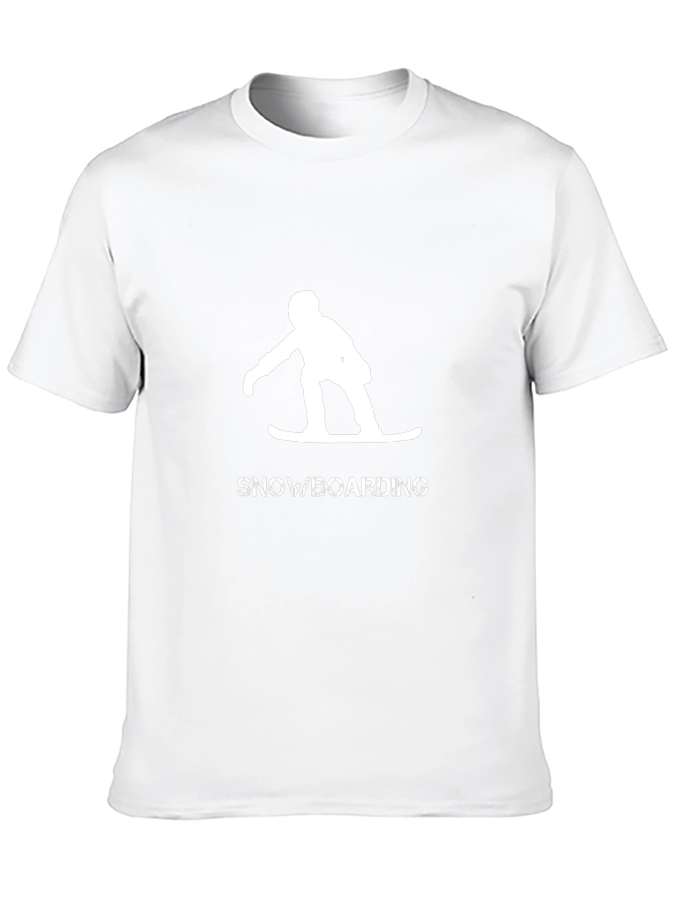 Snowboarding Graphic Tee - Black Cotton T-Shirt