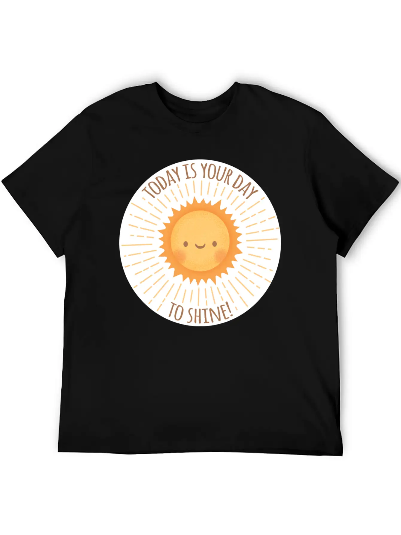 Today Is Your Day To Shine Cute Sun Doodle Essential Cotton Tee For Daily Outfits – Unisex Style