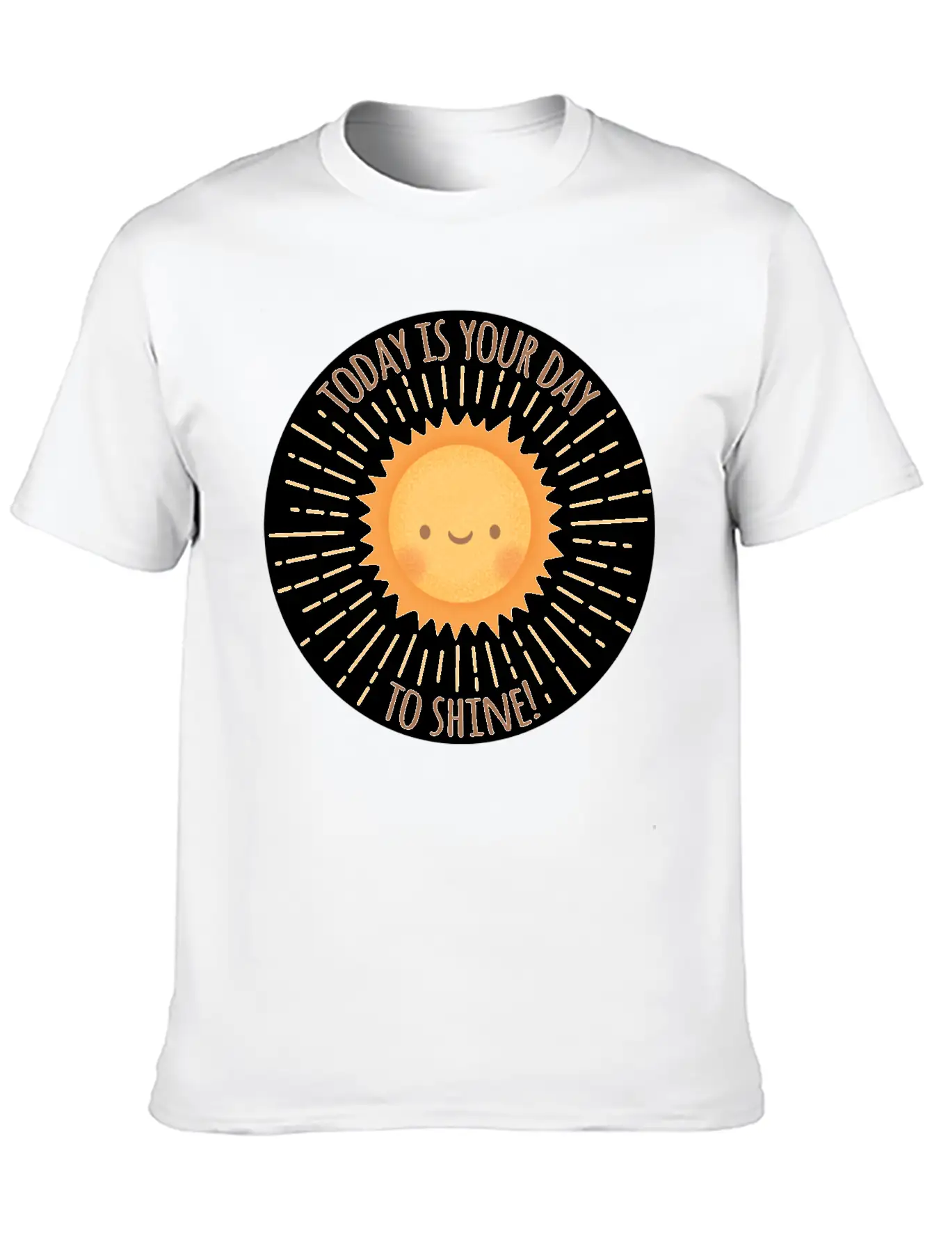 Today Is Your Day To Shine Cute Sun Doodle Essential Cotton Tee For Daily Outfits – Unisex Style