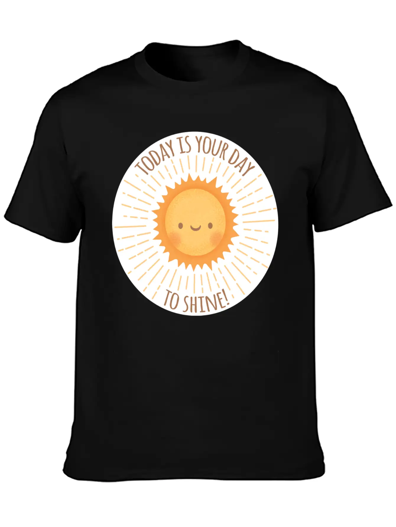 Today Is Your Day To Shine Cute Sun Doodle Essential Cotton Tee For Daily Outfits – Unisex Style