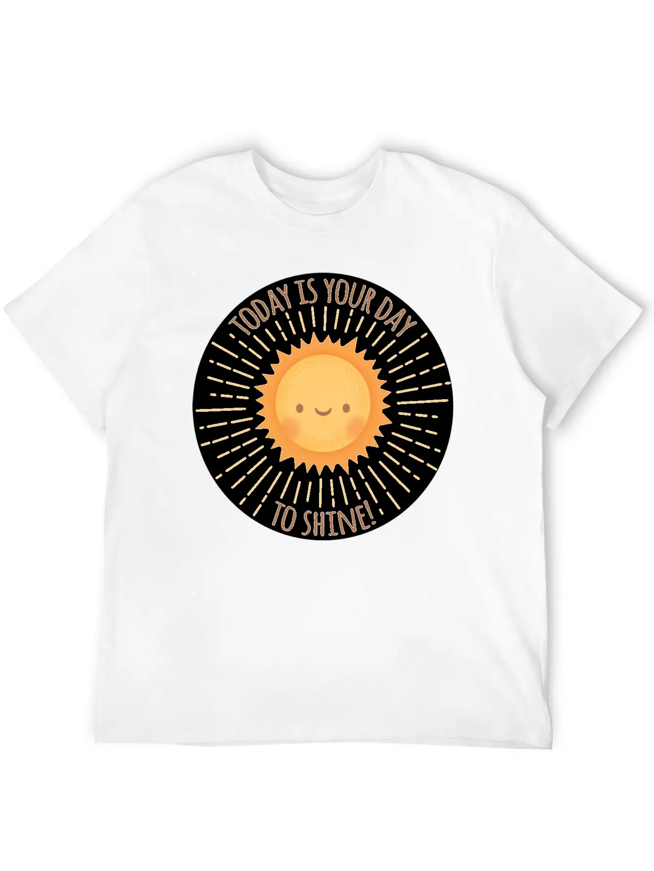 Today Is Your Day To Shine Cute Sun Doodle Essential Cotton Tee For Daily Outfits – Unisex Style