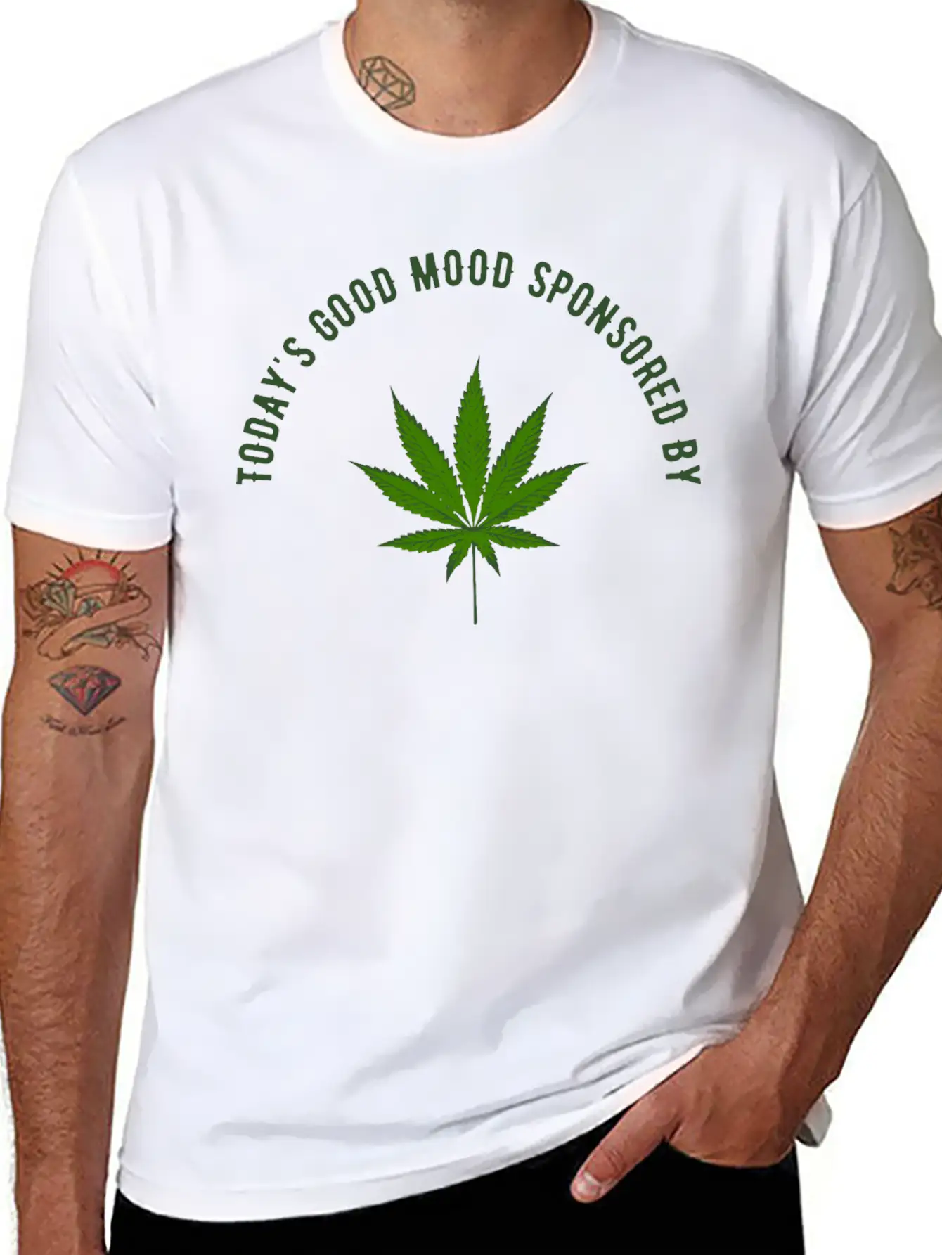 TODAY'S GOOD MOOD SPONSORED BY Unisex Casual T-Shirt – Clean Design For Daily Comfort