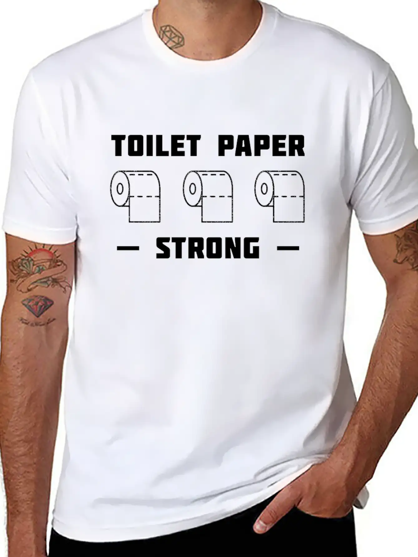 Toilet Paper 2020 Strong Unisex Casual T-Shirt ��� Clean Design For Daily Comfort