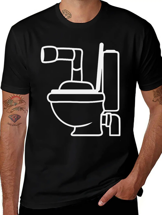 Toilet Toilet Bowl Bowl Design Cool Submarine Swim Unisex Casual T-Shirt ��� Clean Design For Daily Comfort