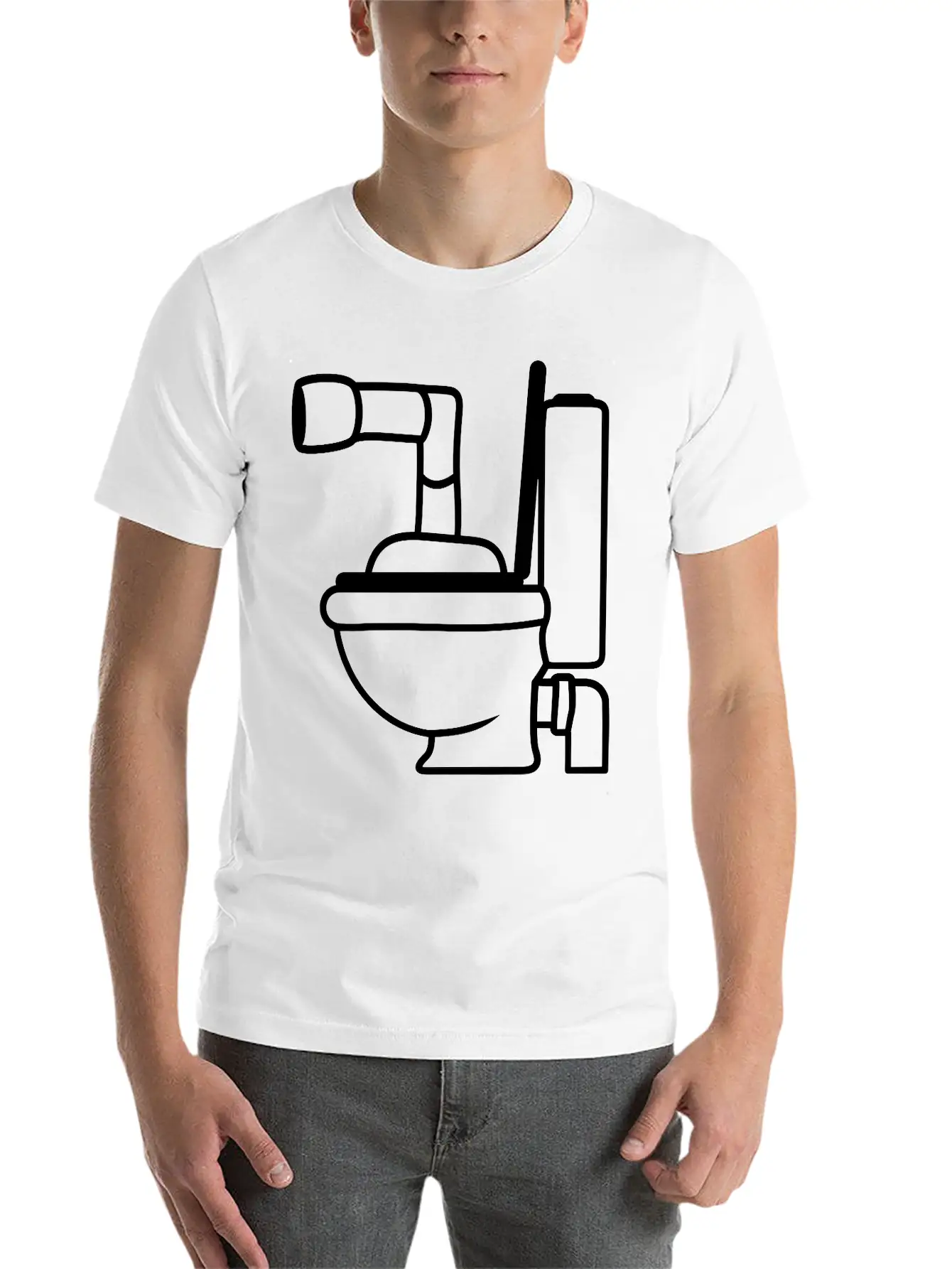 Toilet Toilet Bowl Bowl Design Cool Submarine Swim Unisex Casual T-Shirt ��� Clean Design For Daily Comfort