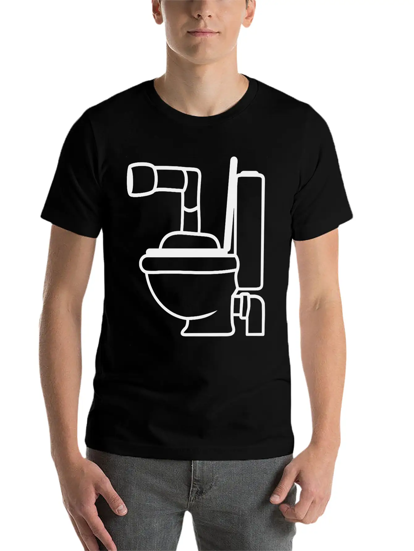 Toilet Toilet Bowl Bowl Design Cool Submarine Swim Unisex Casual T-Shirt ��� Clean Design For Daily Comfort