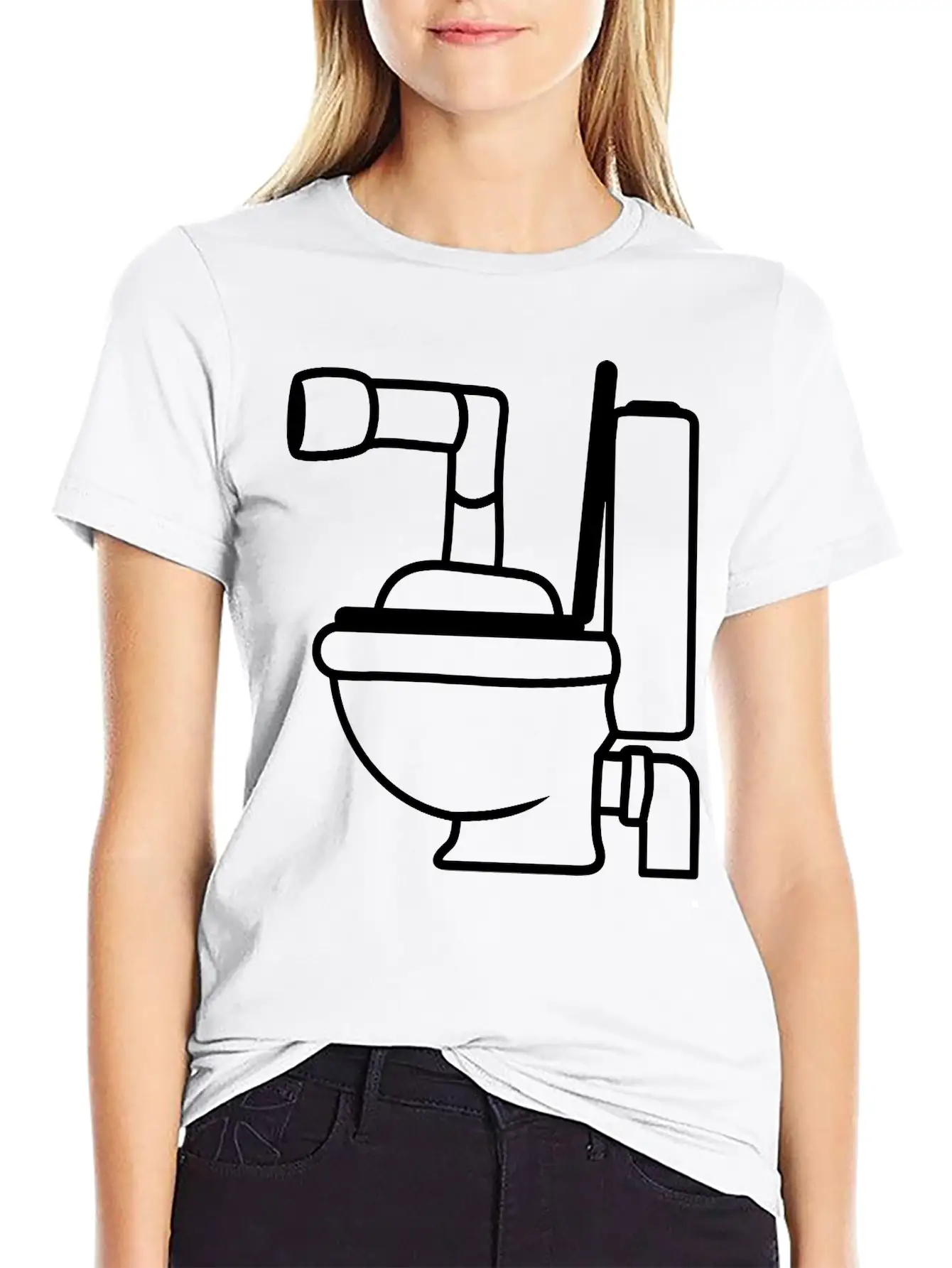 Toilet Toilet Bowl Bowl Design Cool Submarine Swim Unisex Casual T-Shirt ��� Clean Design For Daily Comfort