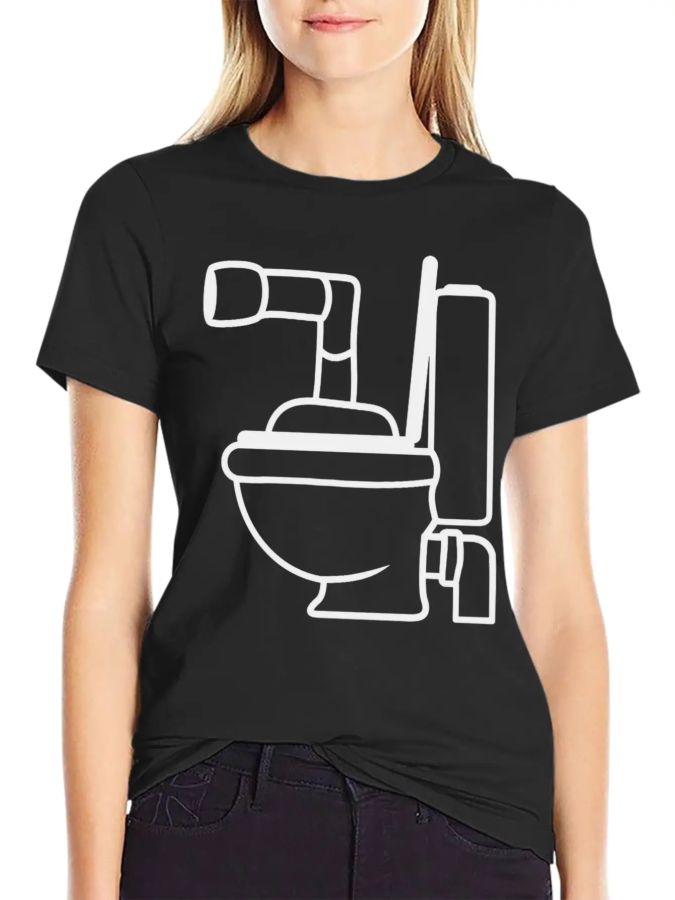 Toilet Toilet Bowl Bowl Design Cool Submarine Swim Unisex Casual T-Shirt ��� Clean Design For Daily Comfort