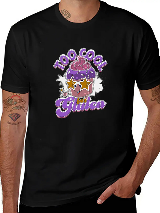 Too Cool For Gluten - Cupcake Modern Fit Casual T-Shirt – Clean And Versatile Design