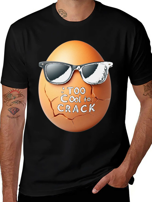 TOO COOL TO CRACK Comfortable Minimalist Graphic Tee – Summer Style Essential