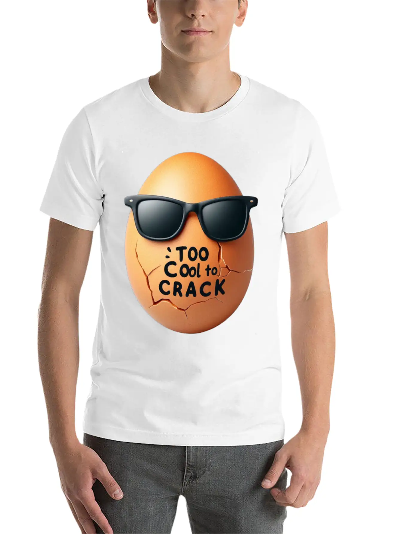 TOO COOL TO CRACK Comfortable Minimalist Graphic Tee – Summer Style Essential