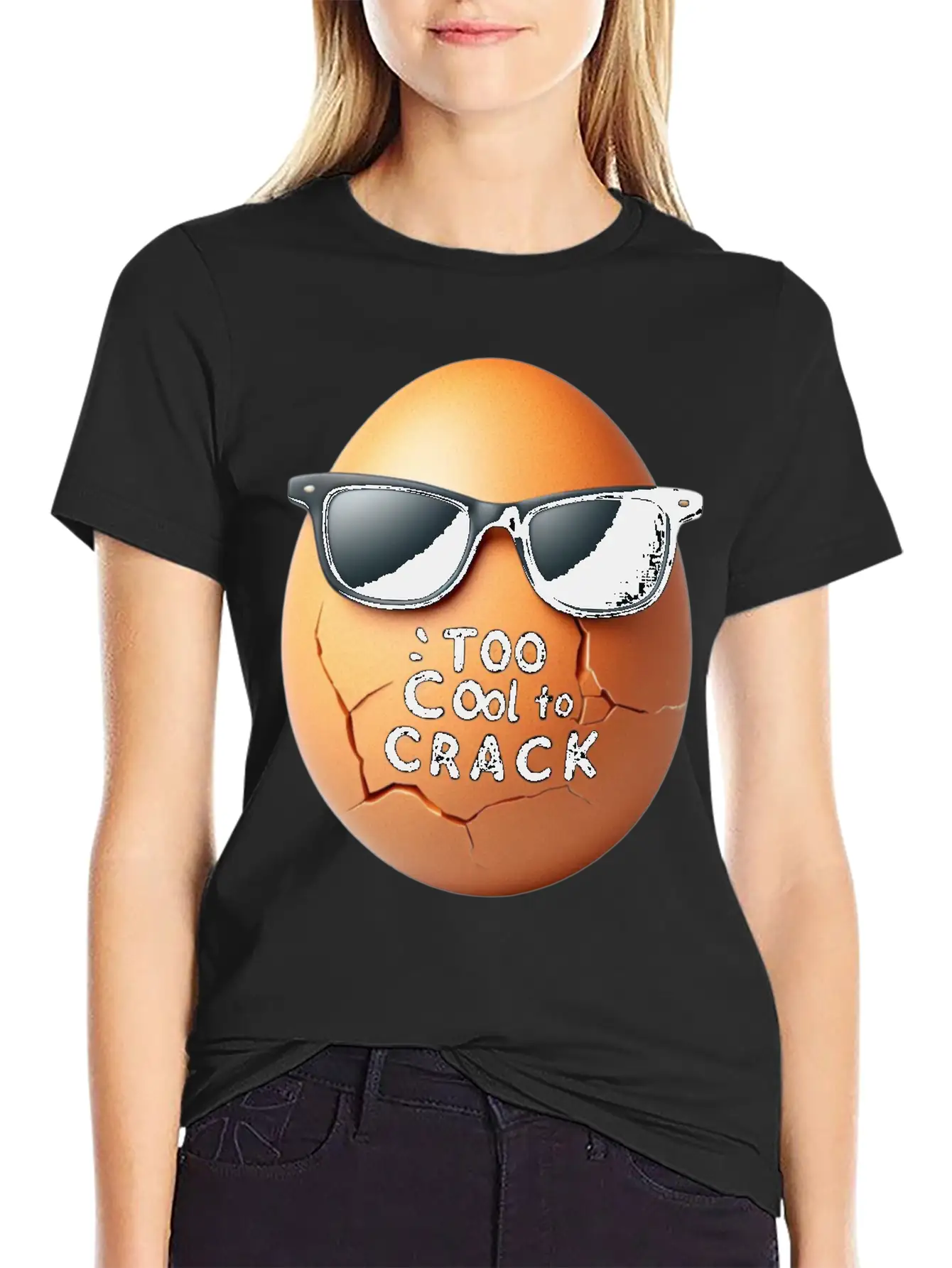 TOO COOL TO CRACK Comfortable Minimalist Graphic Tee – Summer Style Essential