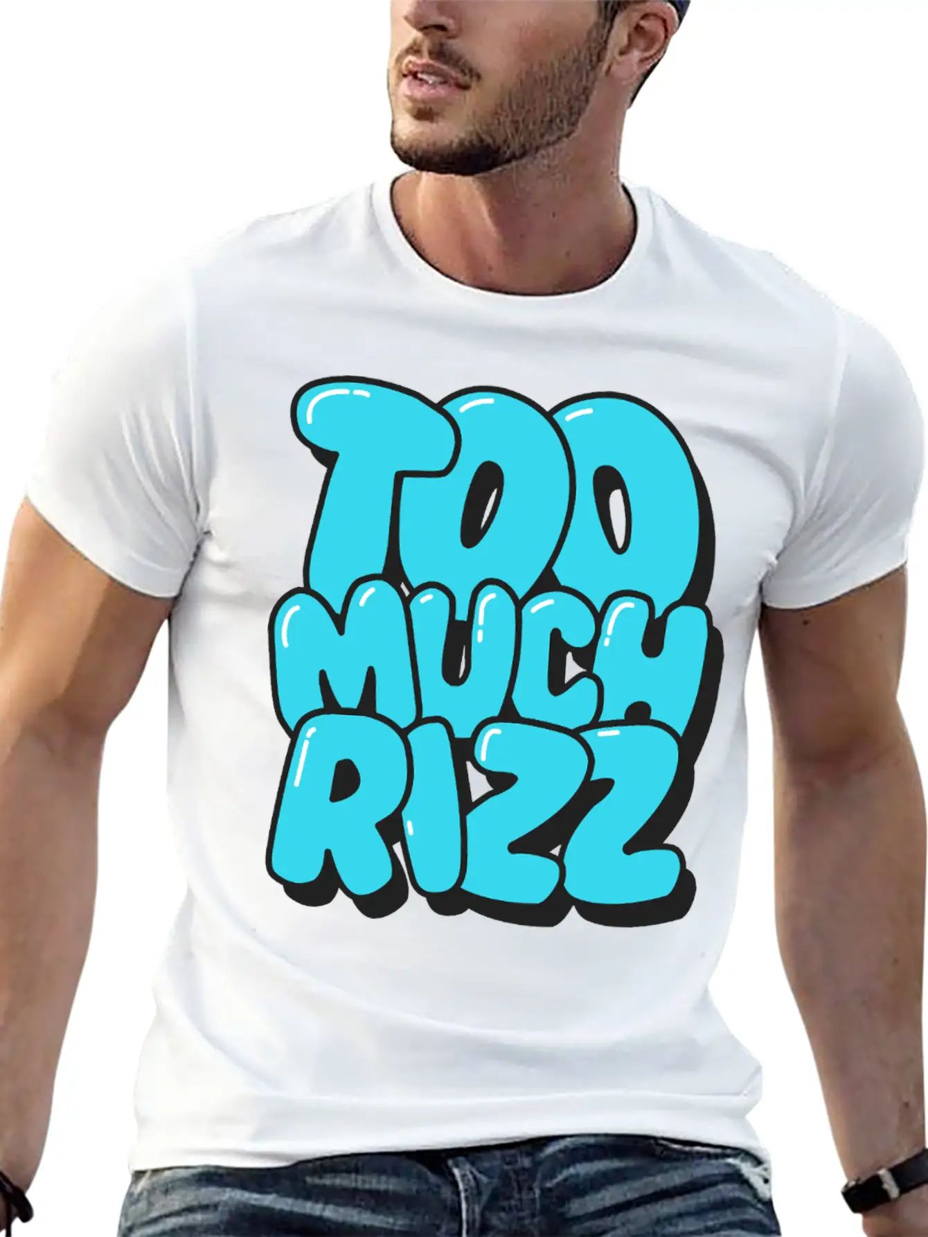 Too Much Rizz – Unstoppable Charm Essential Cotton Tee For Daily Outfits – Unisex Style