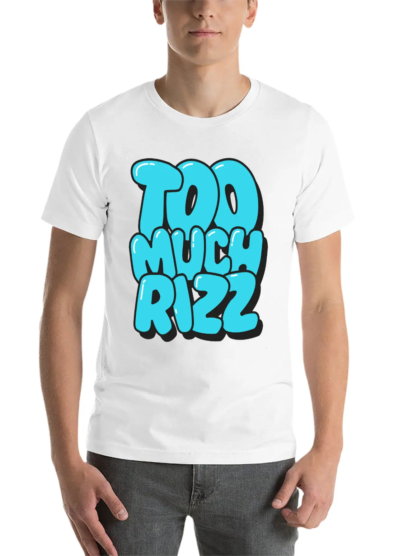 Too Much Rizz – Unstoppable Charm Essential Cotton Tee For Daily Outfits – Unisex Style