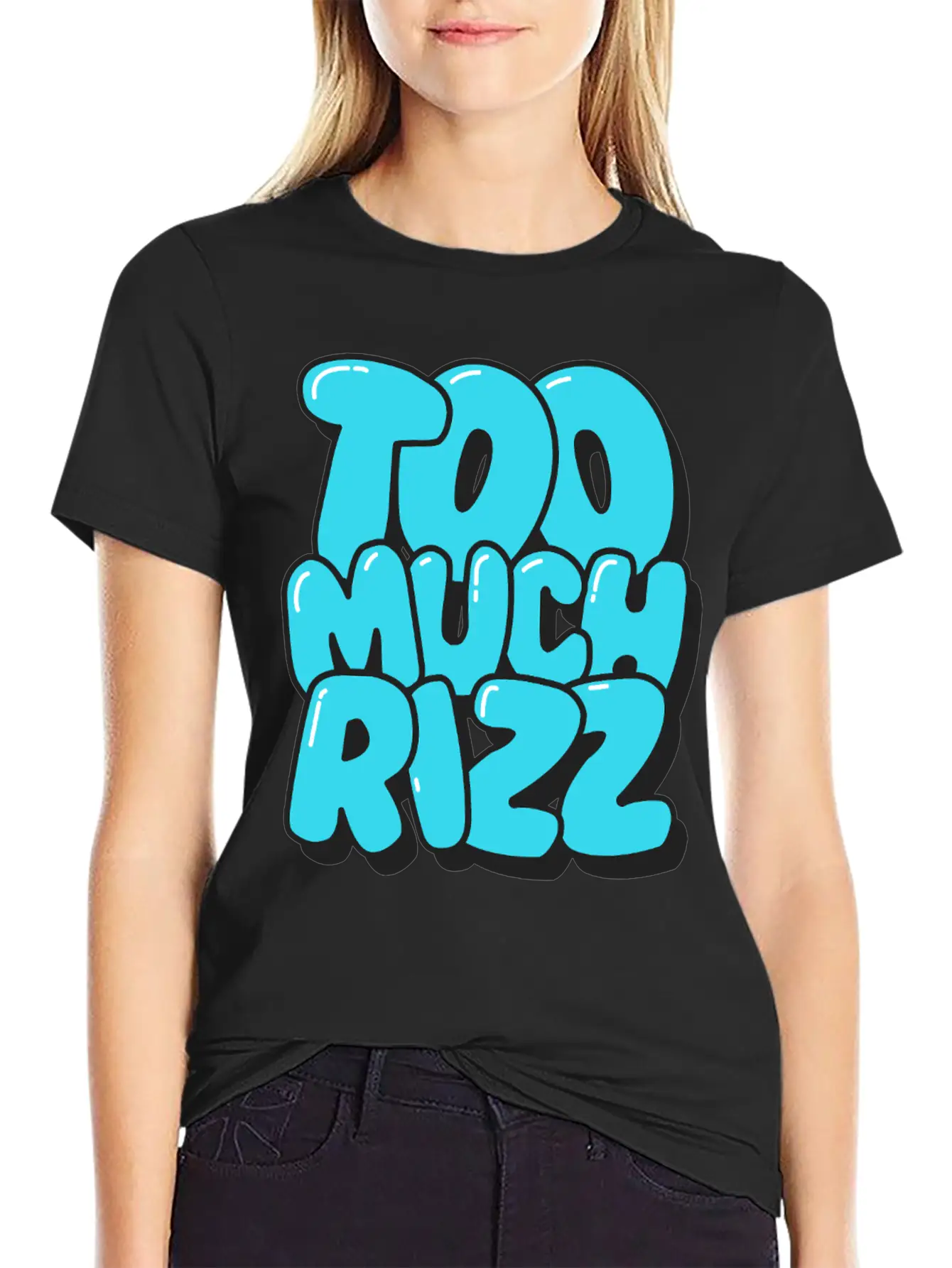 Too Much Rizz – Unstoppable Charm Essential Cotton Tee For Daily Outfits – Unisex Style