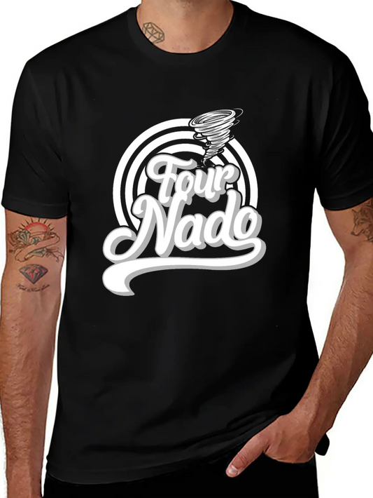 Tornado Kid Shirt, Four Nado Tee, Meteorologist Lightweight Cotton T-Shirt – Daily Comfort Graphic Shirt