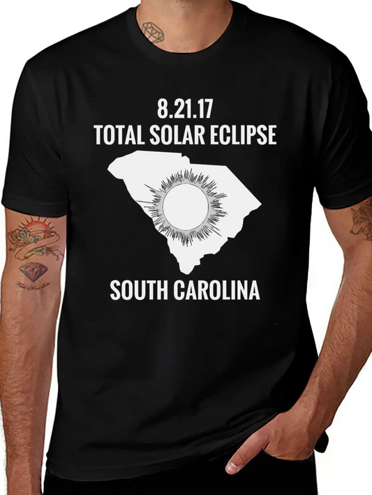Total Solar Eclipse 2017 South Carolina Classic Fit Graphic Tee For Daily Comfort – Unisex Cotton Shirt